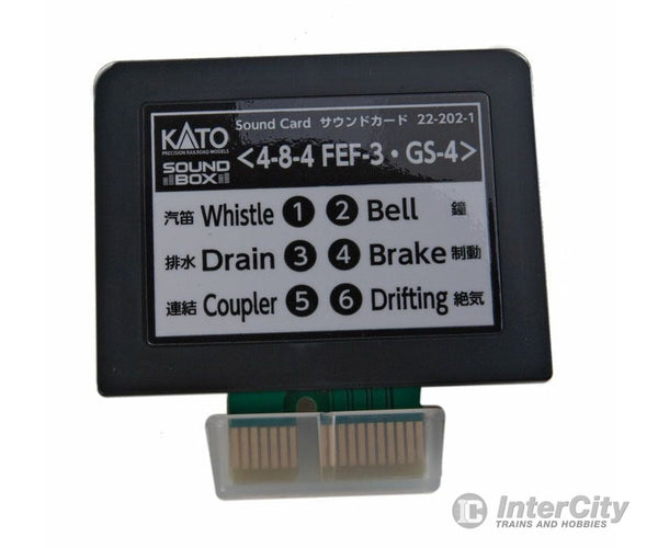 Kato 222021 Soundbox Sound Card -- UP Class FEF-3 & SP GS-4 4-8-4 Sound Files - Card Fits Soundbox #381-221011 - Default Title (CH-381-222021)