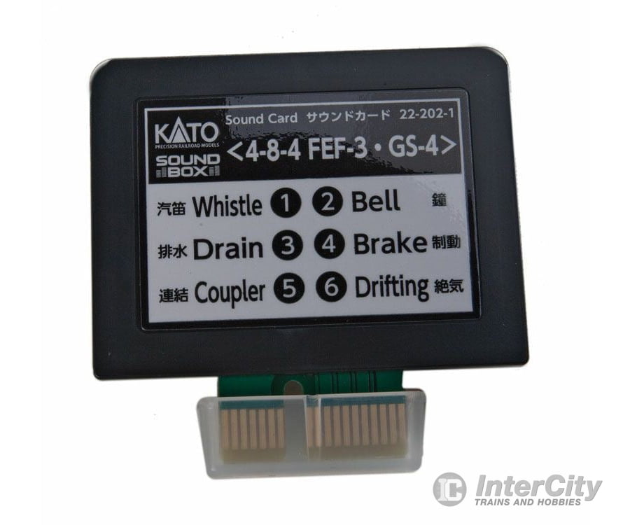 Kato 222021 Soundbox Sound Card -- UP Class FEF-3 & SP GS-4 4-8-4 Sound Files - Card Fits Soundbox #381-221011 - Default Title (CH-381-222021)