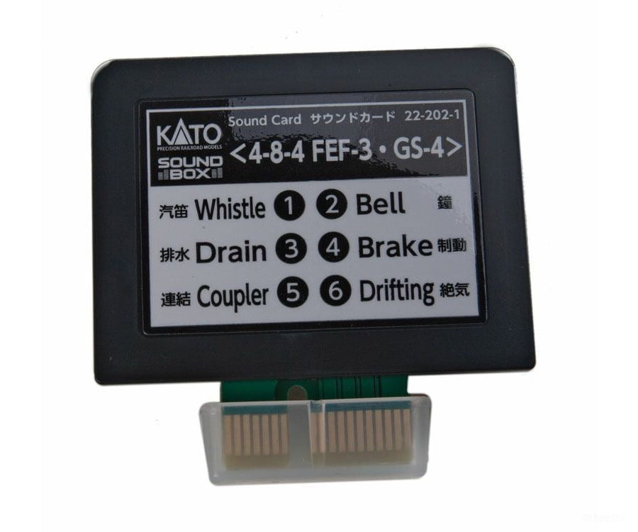 Kato 222021 Soundbox Sound Card -- UP Class FEF-3 & SP GS-4 4-8-4 Sound Files - Card Fits Soundbox #381-221011 - Default Title (CH-381-222021)