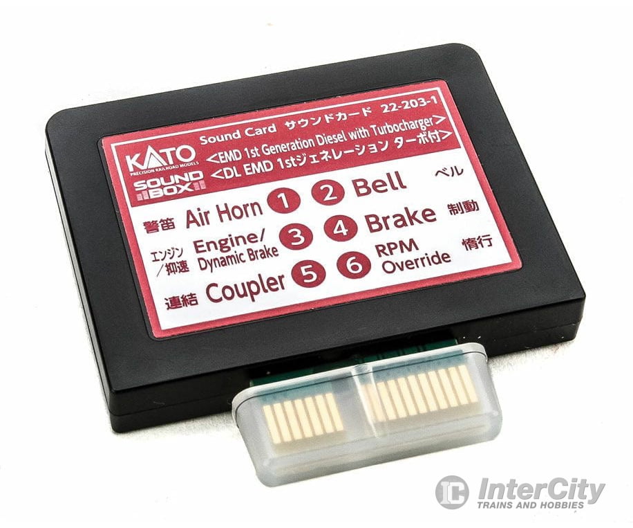 Kato 222031 Soundbox Sound Card -- EMD 1st Generation Diesel w/Turbocharger - Default Title (IC-381-222031)
