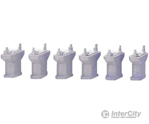 Kato 23019 Double-Track Pier -- Poured - 2 5.1Cm Pkg(6) Track & Turnouts