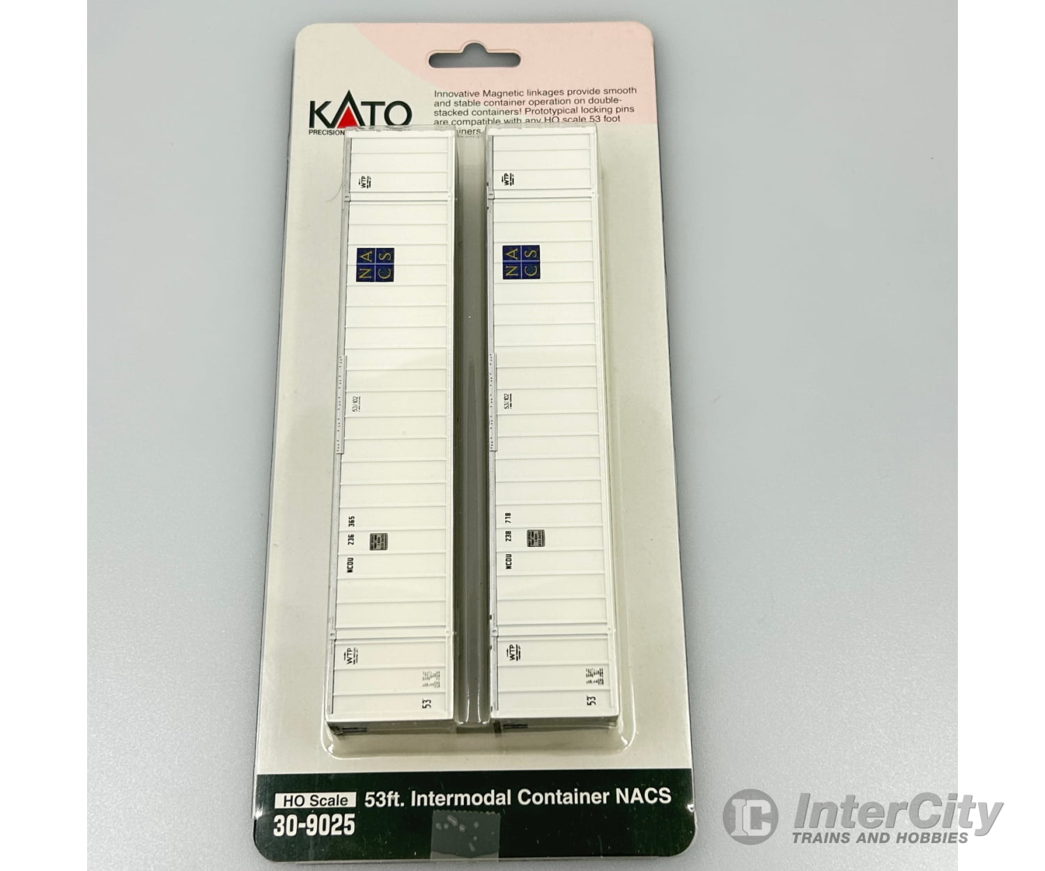 Kato 30-9025 Ho 53 Container Nacs 2 Pack Freight Loads & Containers