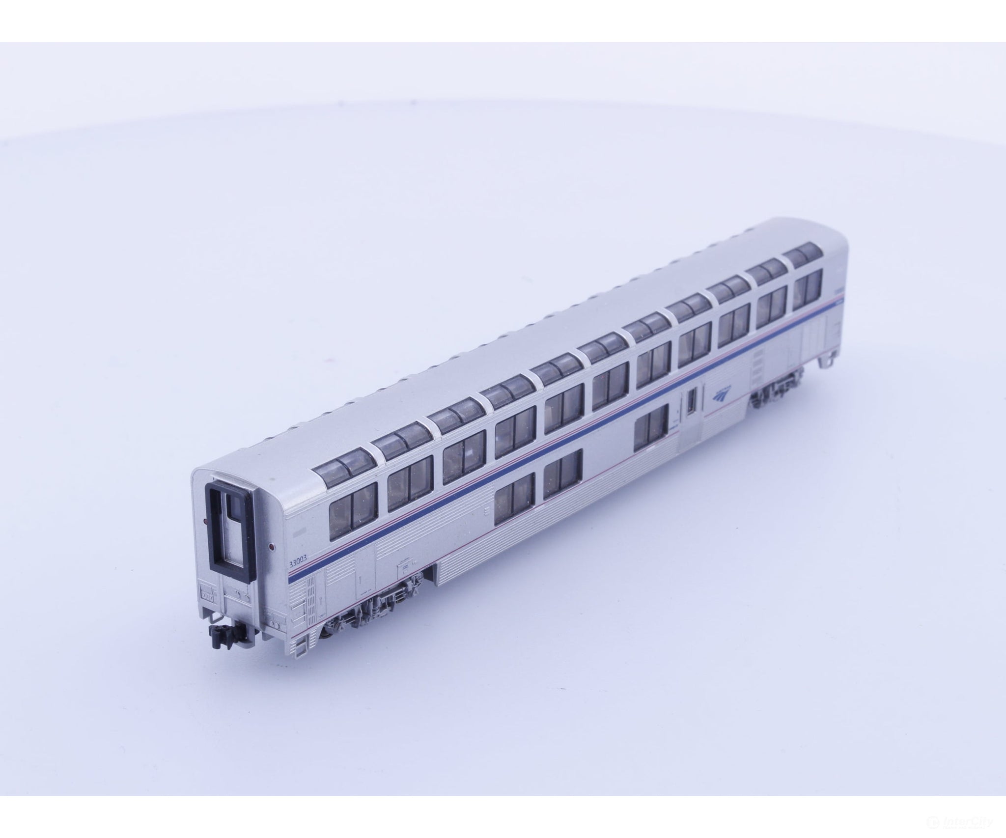 Kato 33003 N Double Deck Lounge Car Amtrak (AMTK) 33003 - Passenger Cars