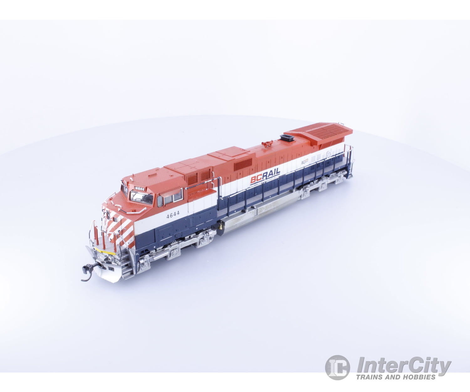 Kato 37-1200 HO GE C44-9W Diesel Locomotive Custom Painted BC Rail (BCOL) 4644 Analog DC Locomotives
