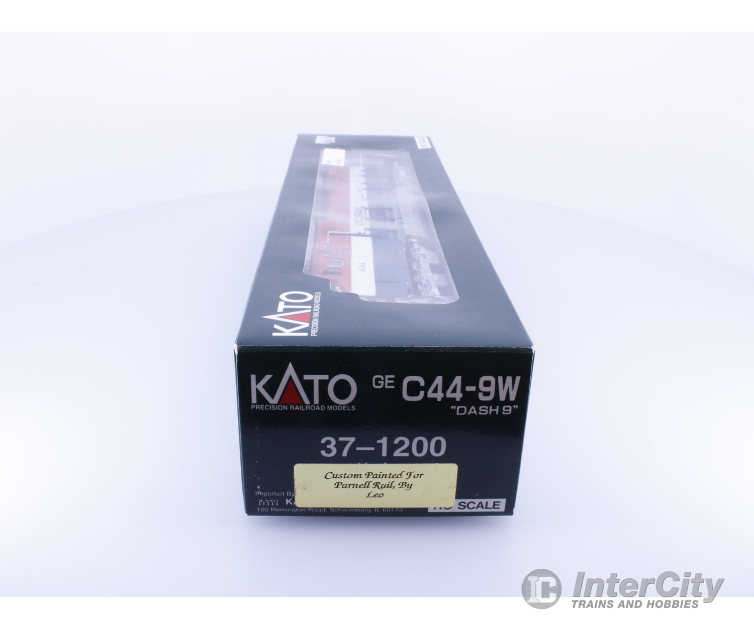 Kato 37-1200 HO GE C44-9W Diesel Locomotive Custom Painted BC Rail (BCOL) 4644 Analog DC Locomotives