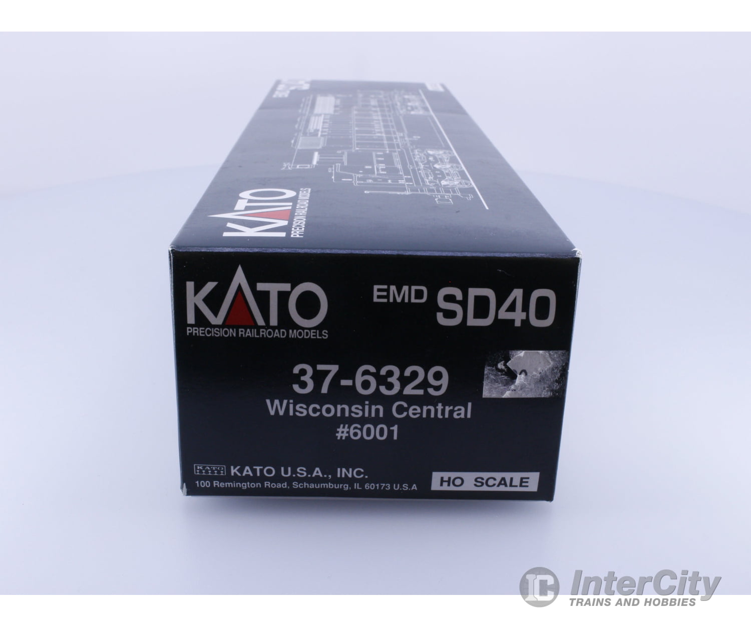 Kato 37-6329 HO EMD SD-40 Wisconsin Central (WC) 6001 Analog DC Locomotives