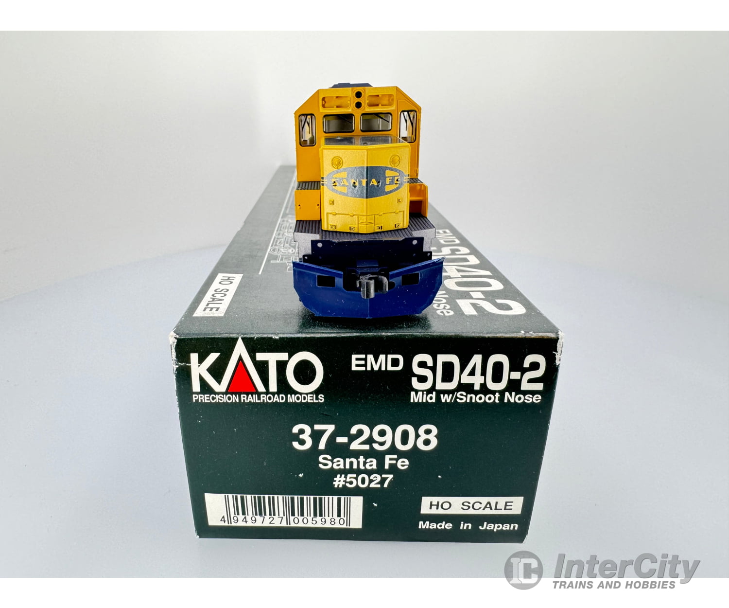 Kato 372908 Ho Sd40-2 Santa Fe #5027 Powered Diesel Locomotive Locomotives