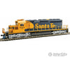 Kato 376616 Ho Emd Sd40-2 Mid-Production - Standard Dc -- Santa Fe #5072 (Warbonnet; Blue Yellow)