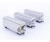 Kato 38-0201 HO AC&F 70 Ton Covered Hopper 3 Pack Undecorated 7161,7141,7144 - Freight Cars