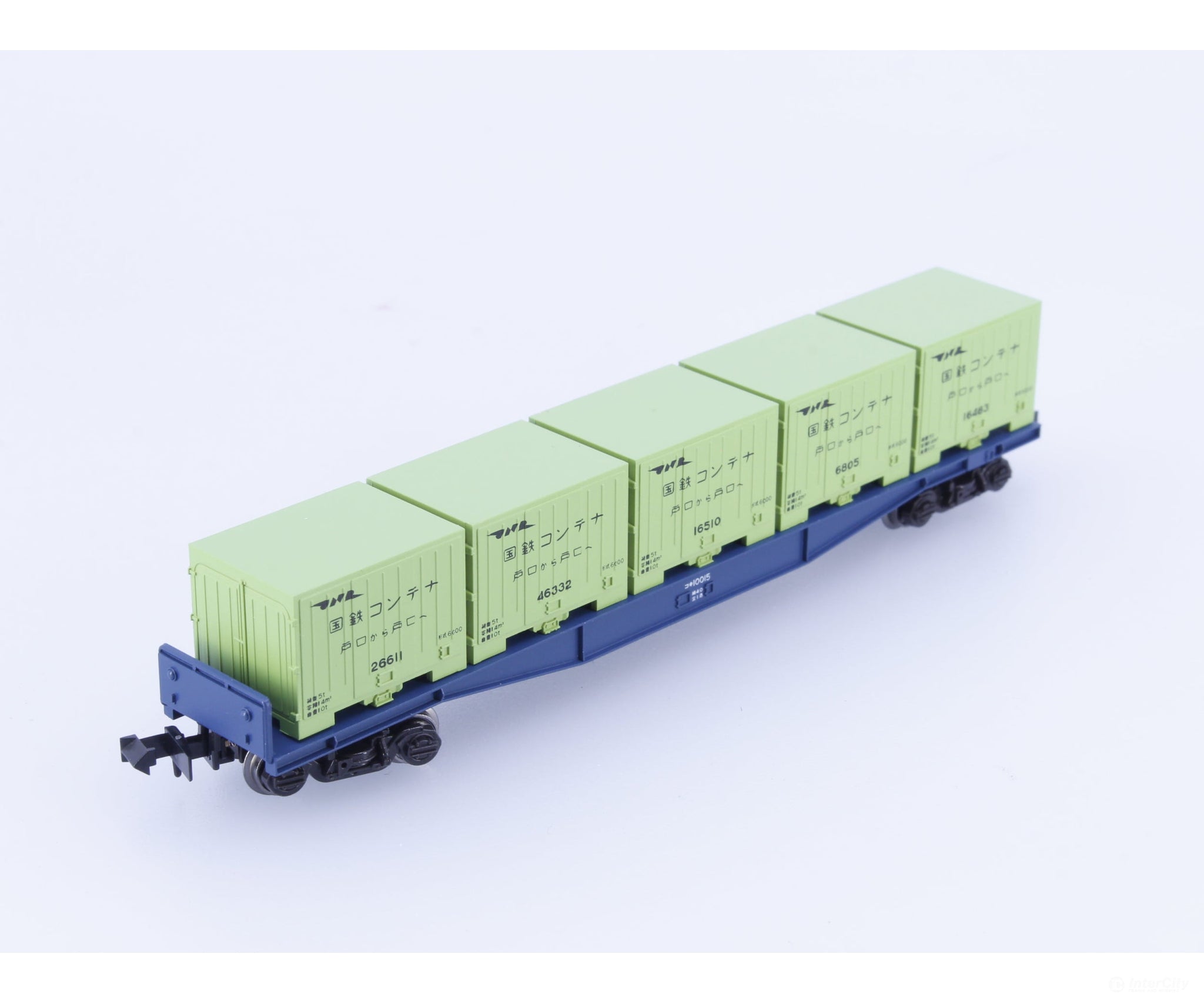 Kato 8002 N KOKI Flatcar with 5 Containers 10015 Freight Cars
