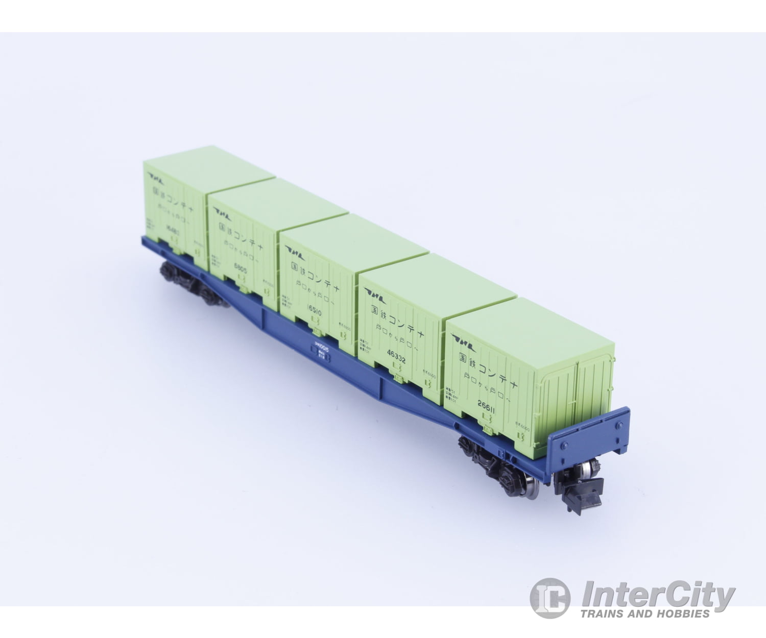 Kato 8002 N KOKI Flatcar with 5 Containers #2 10015 Freight Cars