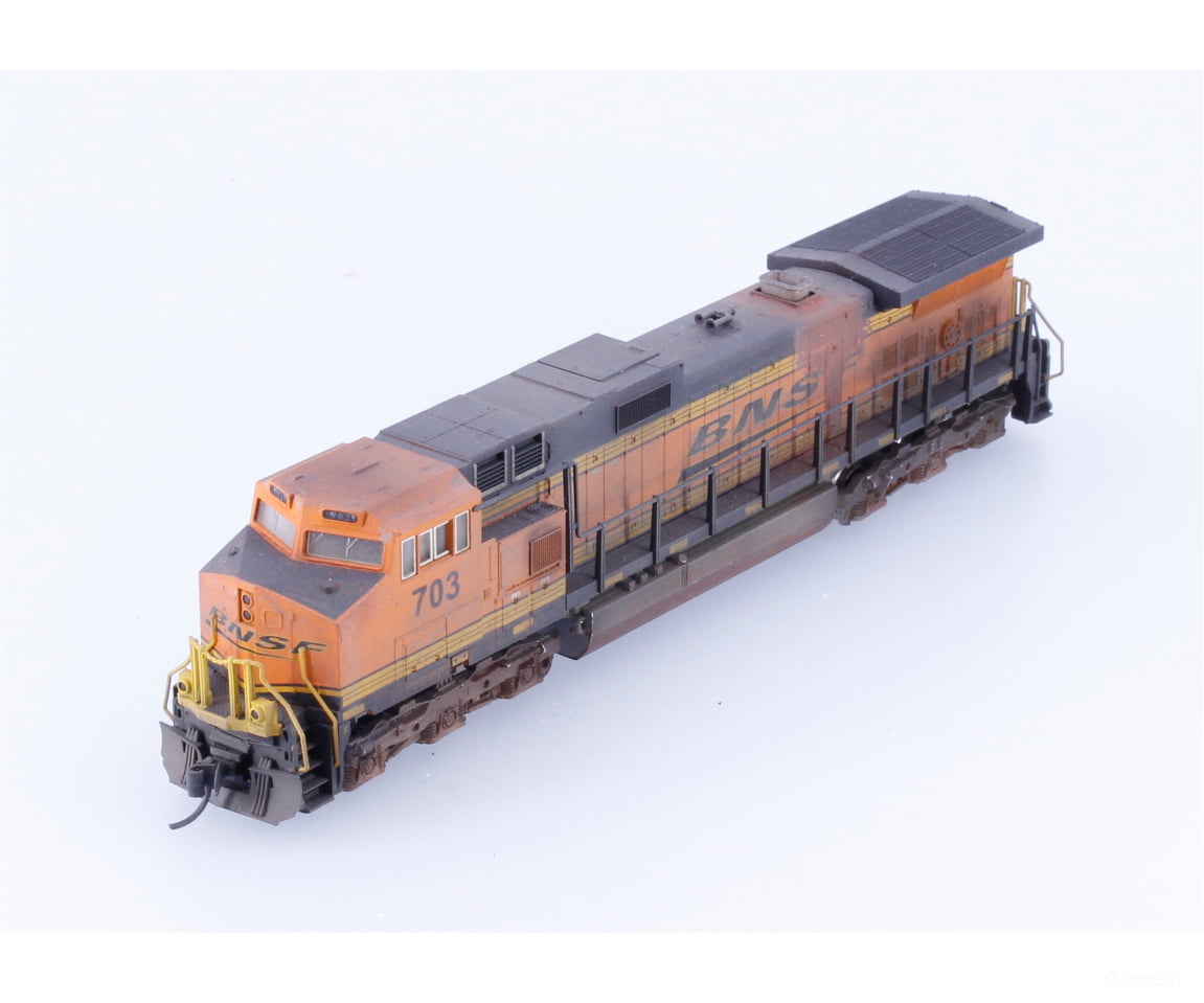 Kato C449W N C44-9W Diesel Locomotive Weathered Burlington Northern Santa Fe (BNSF) 703 Analog DC - Locomotives