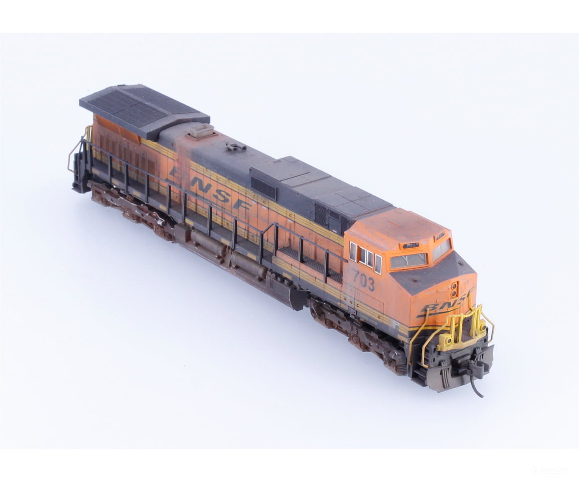 Kato C449W N C44-9W Diesel Locomotive Weathered Burlington Northern Santa Fe (BNSF) 703 Analog DC - Locomotives