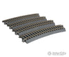 Kato HO 2280 Curved Roadbed Track Section - Unitrack -- 22.5-Degree Section, 14-1/2" 370mm Radius pkg(4) - Default Title (CH-381-2280)