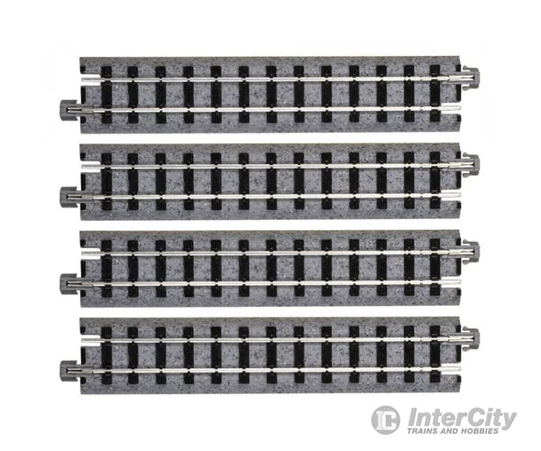 Kato Hon30 52120 Straight Roadbed Track Section - Unitrack 4-7/8’’ 124Mm Sections Pkg(4) & Turnouts