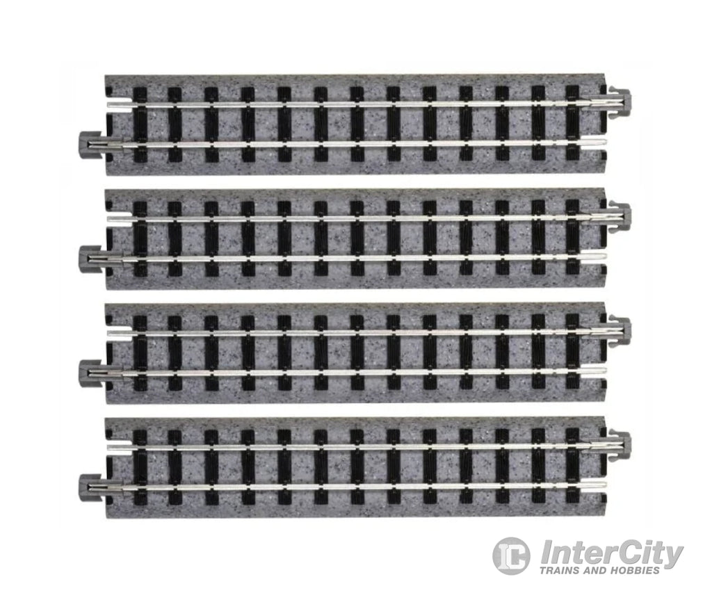 Kato Hon30 52120 Straight Roadbed Track Section - Unitrack 4-7/8’’ 124Mm Sections Pkg(4) & Turnouts