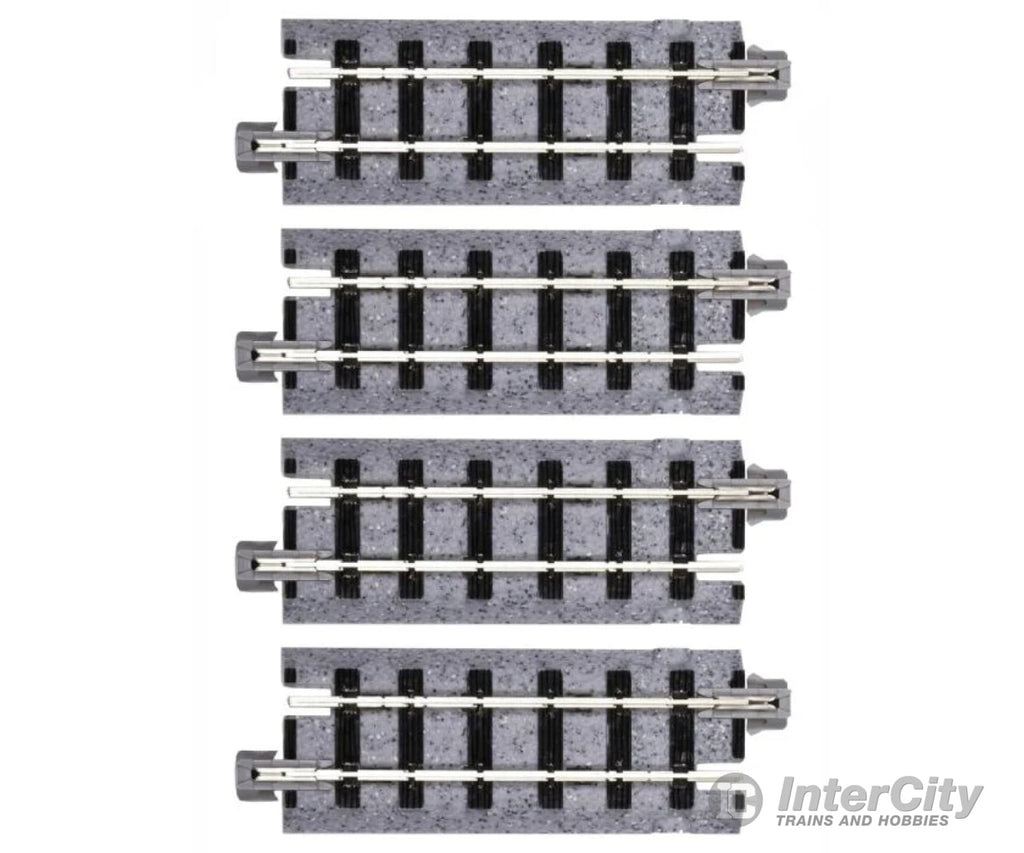 Kato Hon30 52140 Straight Roadbed Track Section - Unitrack 2-7/16’’ 62Mm Sections Pkg(4) & Turnouts