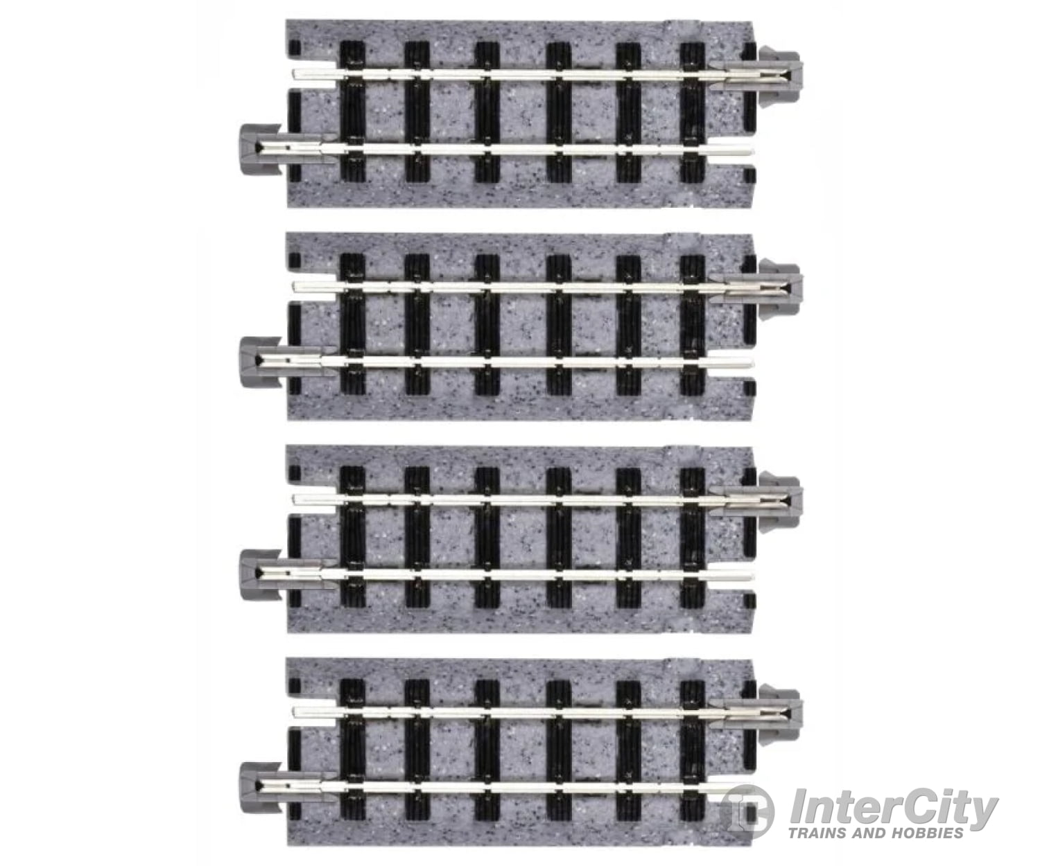 Kato Hon30 52140 Straight Roadbed Track Section - Unitrack 2-7/16’’ 62Mm Sections Pkg(4) & Turnouts