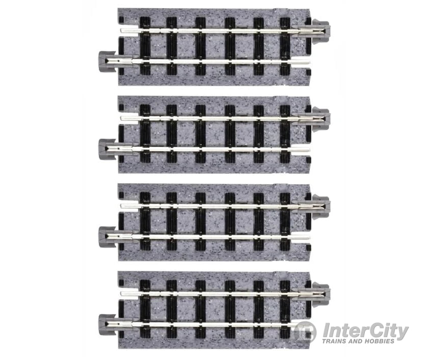 Kato Hon30 52140 Straight Roadbed Track Section - Unitrack 2-7/16’’ 62Mm Sections Pkg(4) & Turnouts