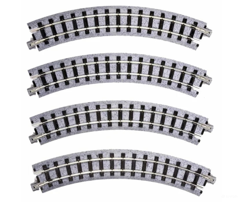 Kato Hon30 52220 Curved Roadbed Track Section - Unitrack 7’’ 183Mm Radius 45 Degree Sctions