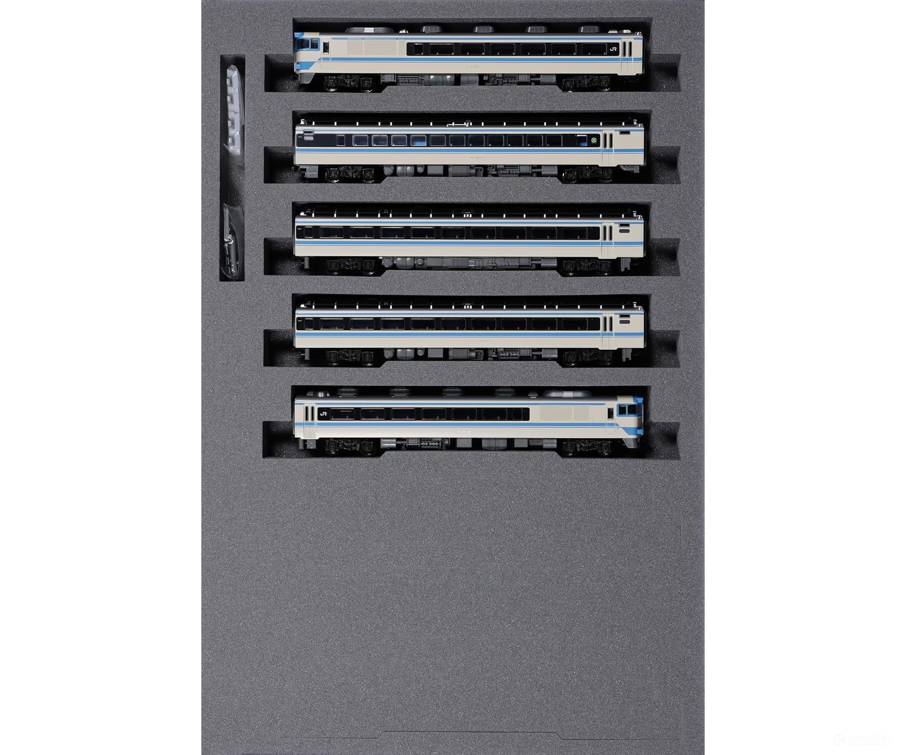Kato N 10-2015 JR Kiha 181 Series Shikoku Color 5-Car Train Set (DC Analog) - Locomotives