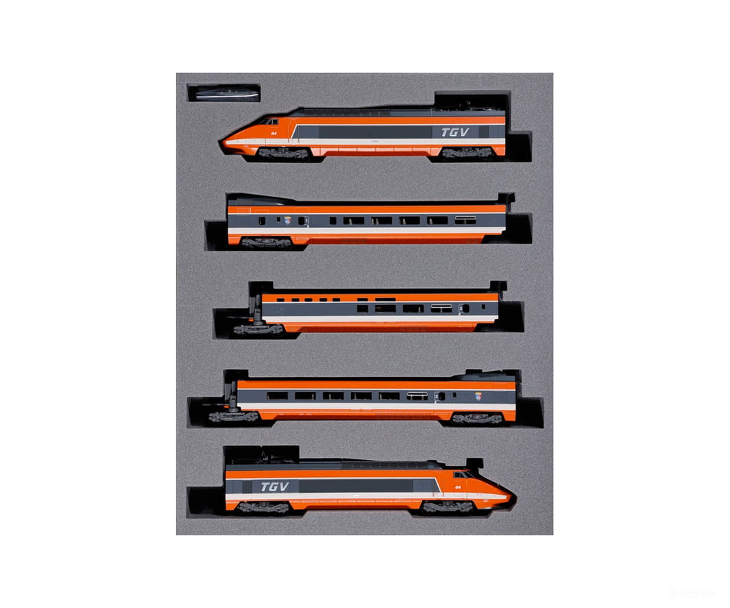 Kato N 10-2083 SNCF TGV Sud-Est 5-car Basic set (DC Analog) - Locomotives