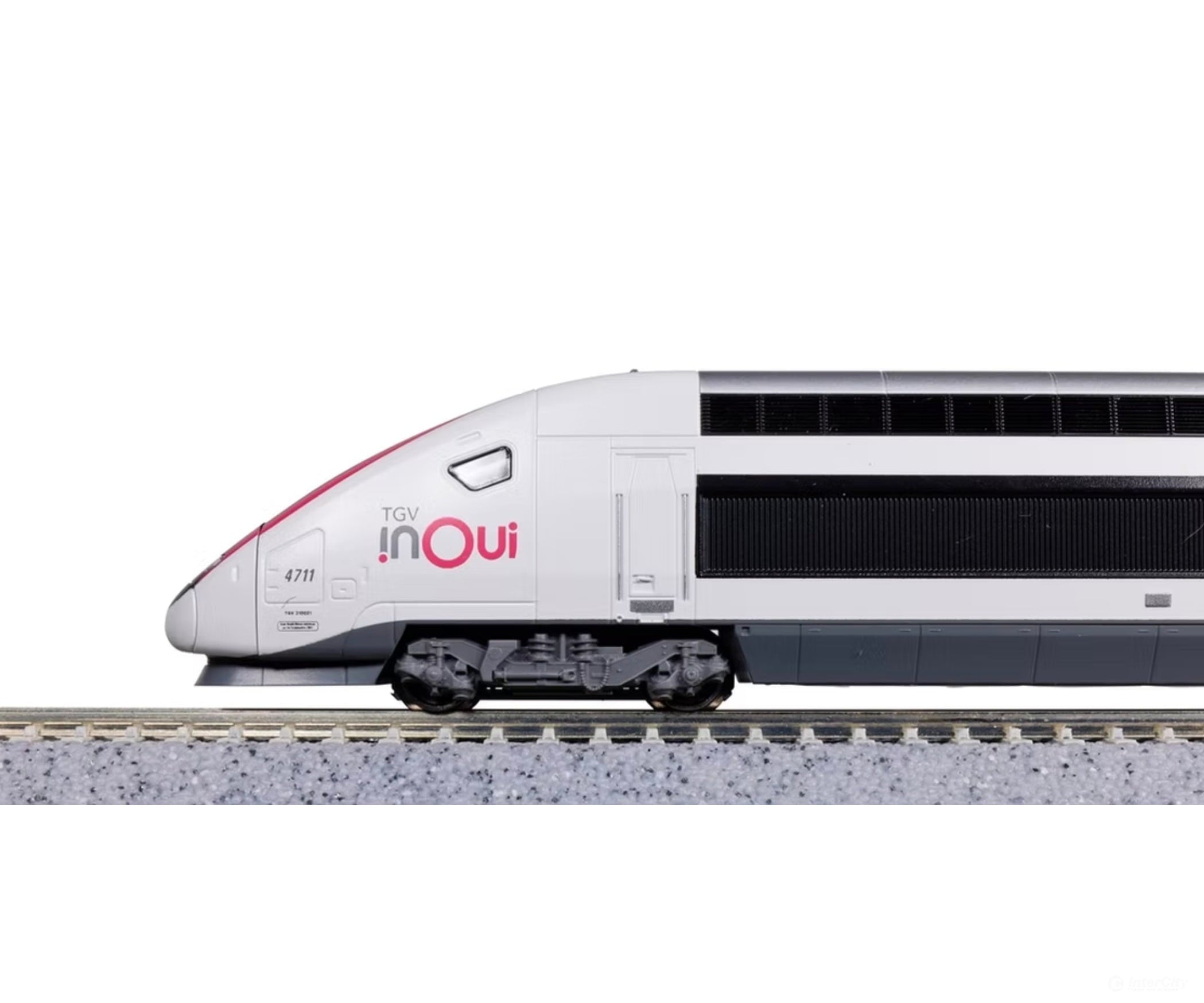 Kato N 10-2131/10-2132 TGV Euroduplex ’inOui’ 5-Car Basic Set plus 5-Car Add-On Set (Standard DC - DCC Ready) (Copy)