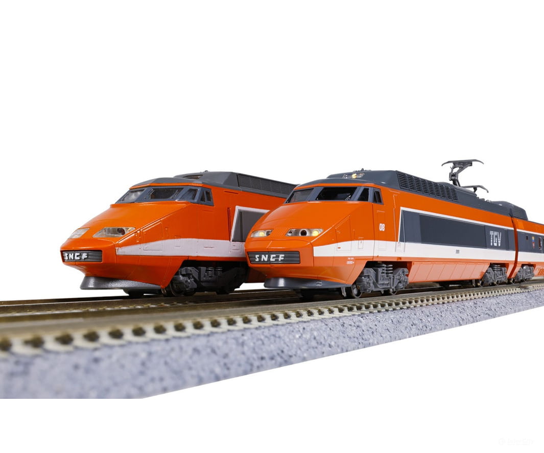 Kato N 10-2134 SNCF TGV Sud-Est 10-Car Set (Limited Edition) (DC Analog) - Locomotives