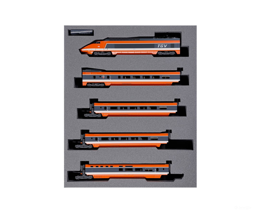 Kato N 10-2134 SNCF TGV Sud-Est 10-Car Set (Limited Edition) (DC Analog) - Locomotives