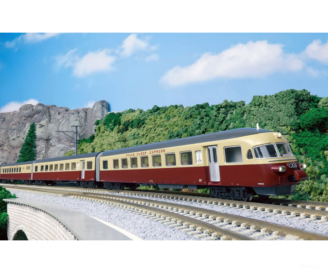 Kato N 10-781 SBB RAe TEE II Gottardo 6-Car Train (Analog DC) - Locomotives