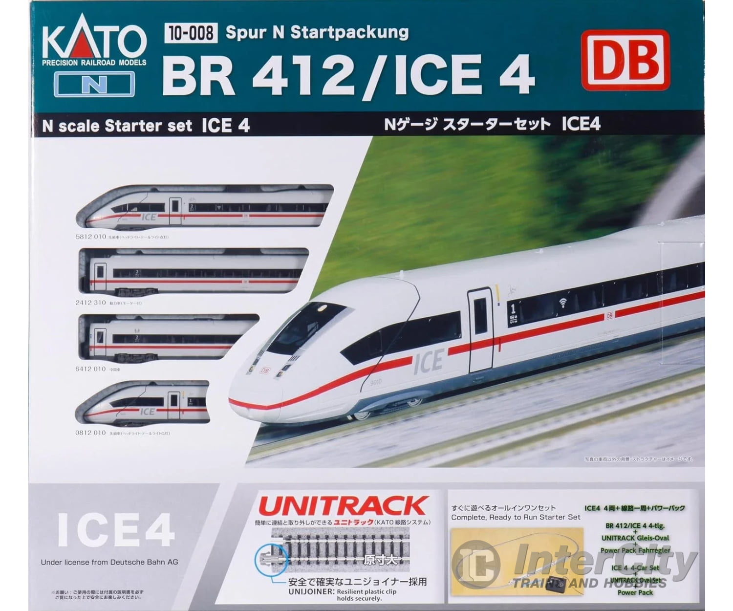 Kato N 10008 DB ICE 4 BR412 High Speed Train Starter Set Starter & Train Sets