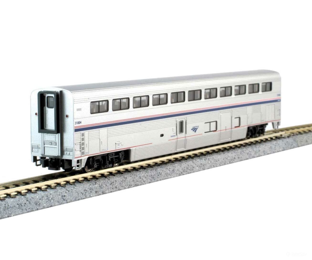 Kato N 101788 Siemens ALC-42 Charger & 3 Cars Train-Only Set - Standard DC -- Amtrak #302, Sleeper, Coach, Coach-Baggage - Default Title (CH-381-101788)