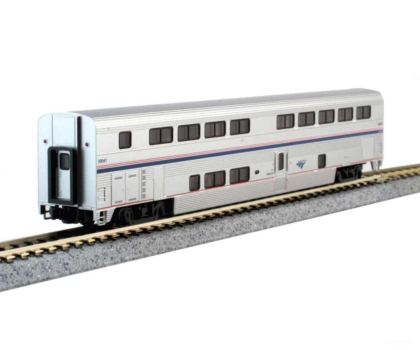 Kato N 101789 Viewliner Baggage & 5 Superliner Car Bookcase Set -- Amtrak (Phase VI; silver, blue, red) - Default Title (CH-381-101789)