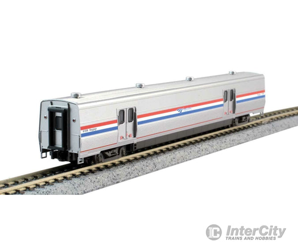 Kato N 101789 Viewliner Baggage & 5 Superliner Car Bookcase Set -- Amtrak (Phase VI; silver, blue, red) - Default Title (CH-381-101789)