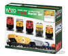 Kato N 1060021 GE ES44AC GEVO Mixed Freight Starter Set - Standard DC - CSX (Boxcar Logo) 6 Cars; Unitrack M1 Basic