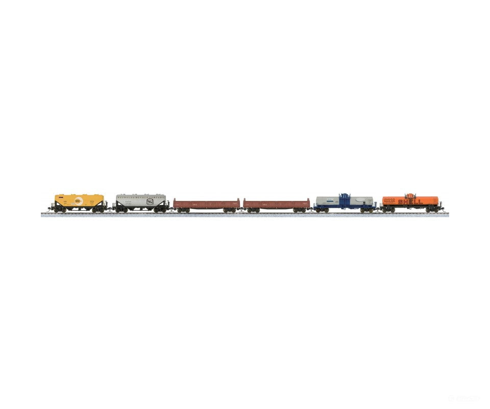 Kato N 1060022 Ge Es44Ac Gevo Mixed Freight Starter Set -- Canadian Pacific Loco 6 Cars; Unitrack