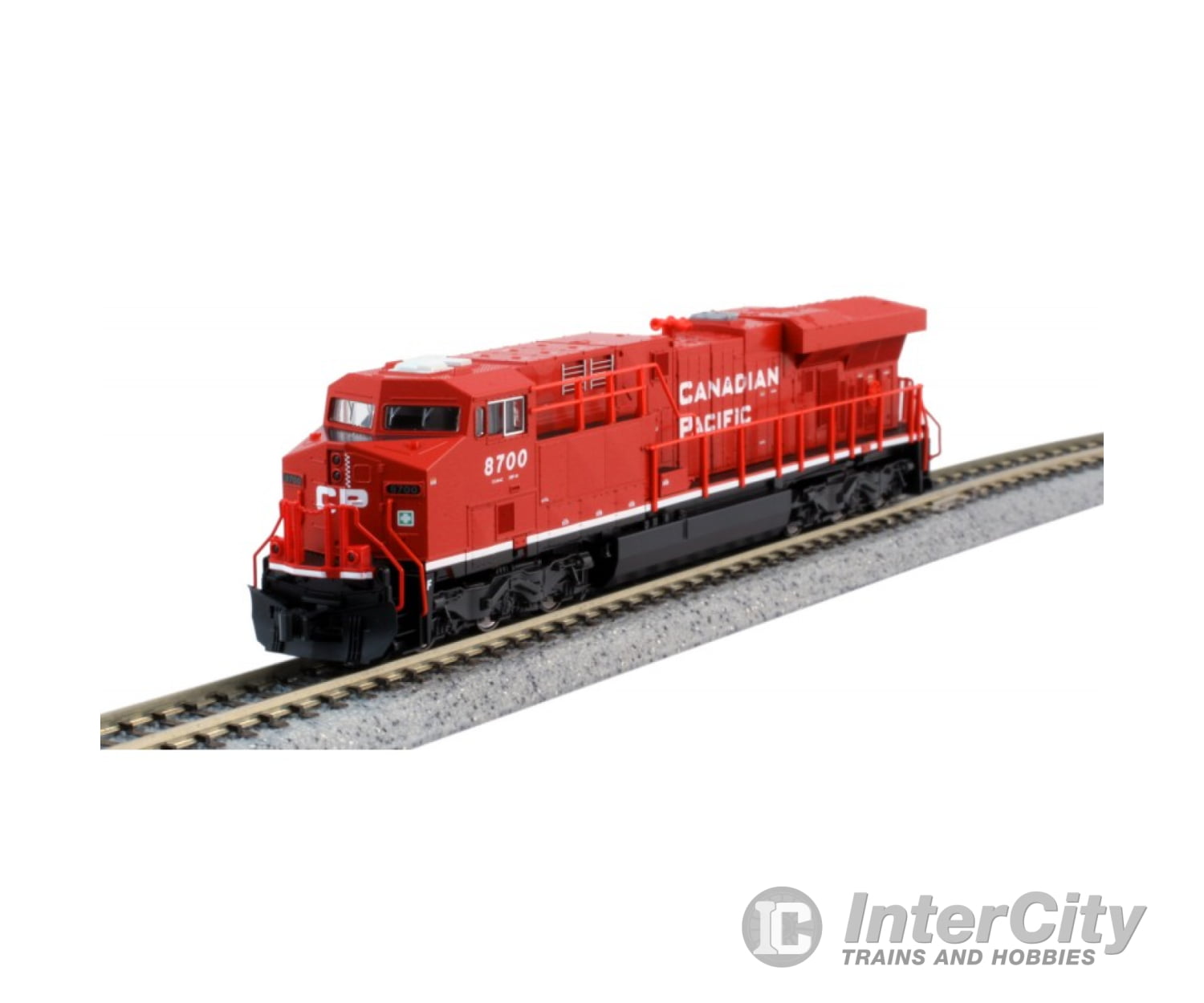 Kato N 1060022 Ge Es44Ac Gevo Mixed Freight Starter Set -- Canadian Pacific Loco 6 Cars; Unitrack