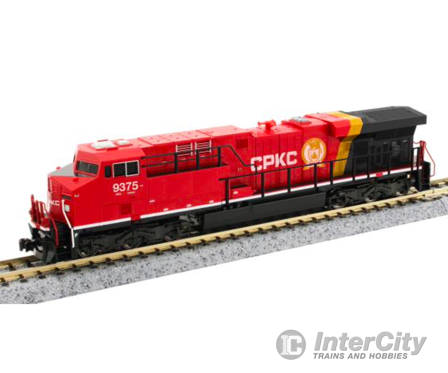 Kato N 1060027 GE ES44AC GEVO Mixed Freight Starter Set -- CPKC Loco 6 Cars; Unitrack M1 Basic 4-1/2 x 2’ Oval Power