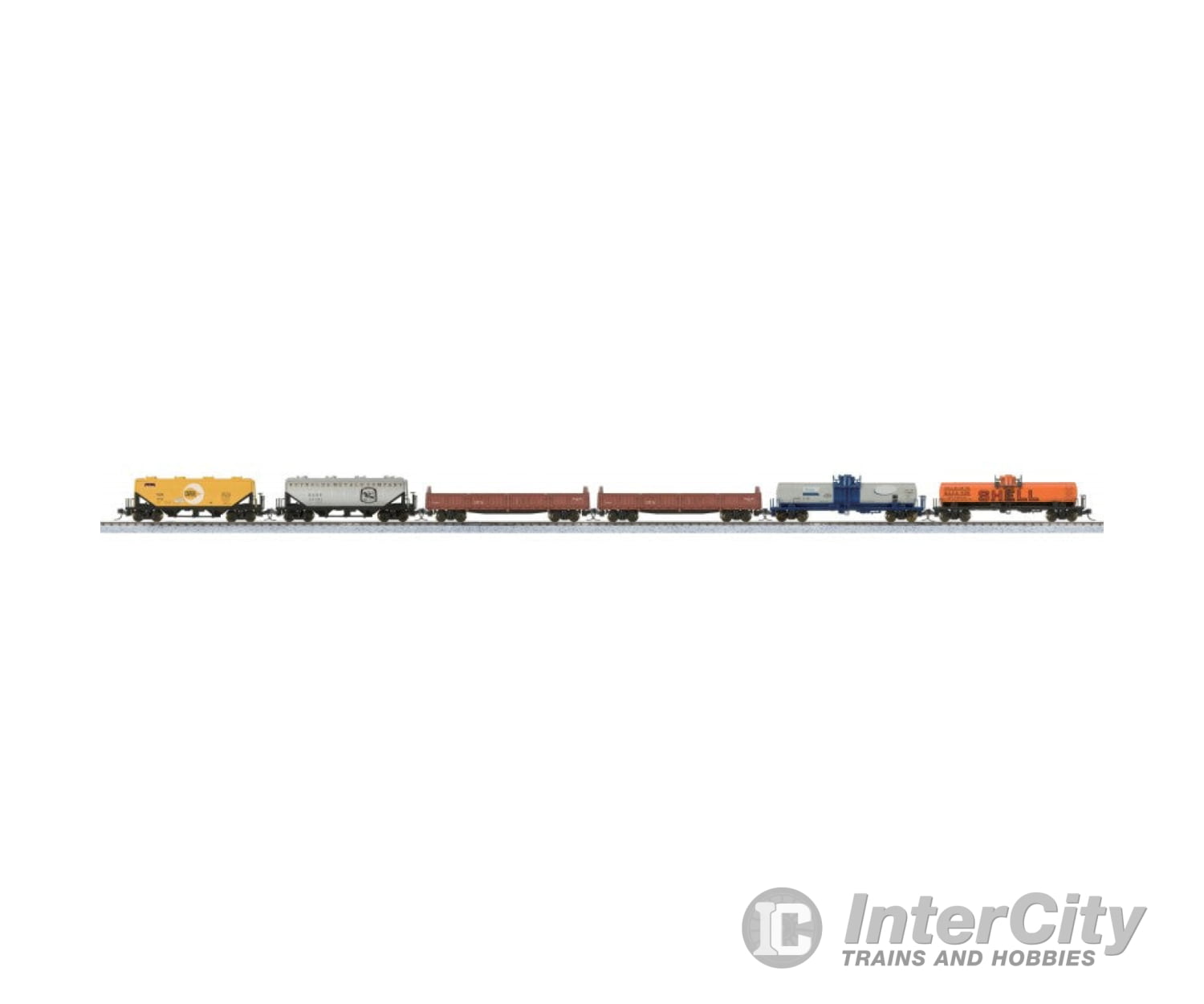 Kato N 1060022 Ge Es44Ac Gevo Mixed Freight Starter Set -- Canadian Pacific Loco 6 Cars; Unitrack