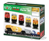 Kato N 1060022 GE ES44AC GEVO Mixed Freight Starter Set -- Canadian Pacific Loco, 6 Cars; Unitrack M1 Basic 4-1/2 x 2' Oval, Power Pack - Default Title (CH-381-1060022)