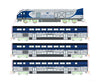 Kato N 1060048 Amtrak Pacific Surfliner Starter Set - Standard DC - Amtrak SC-44 3 Cars Unitrack Oval Power Pack SX