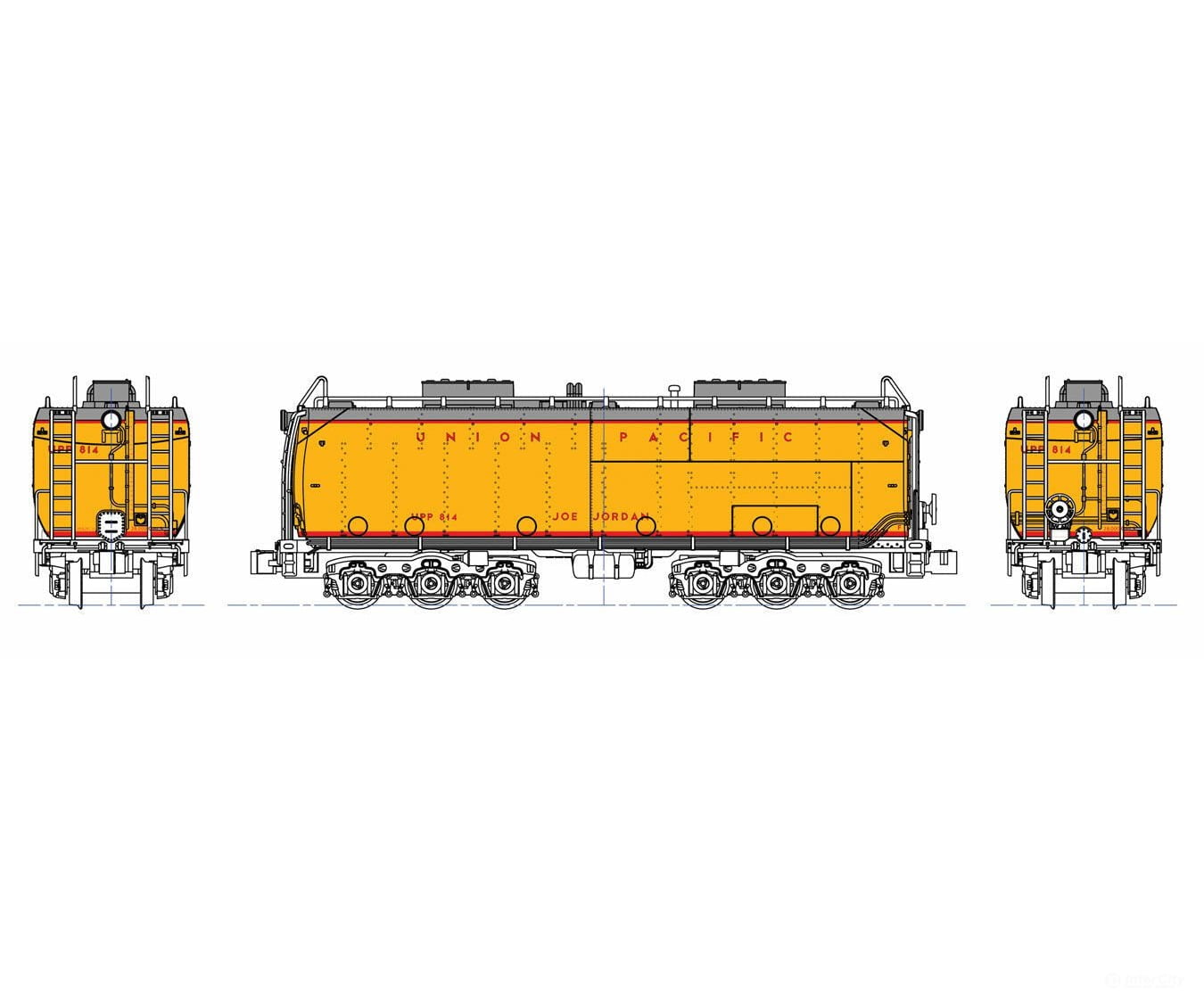 Kato N 106085 Auxillary Water Tender Set -- Union Pacific - Default Title (CH-381-106085)