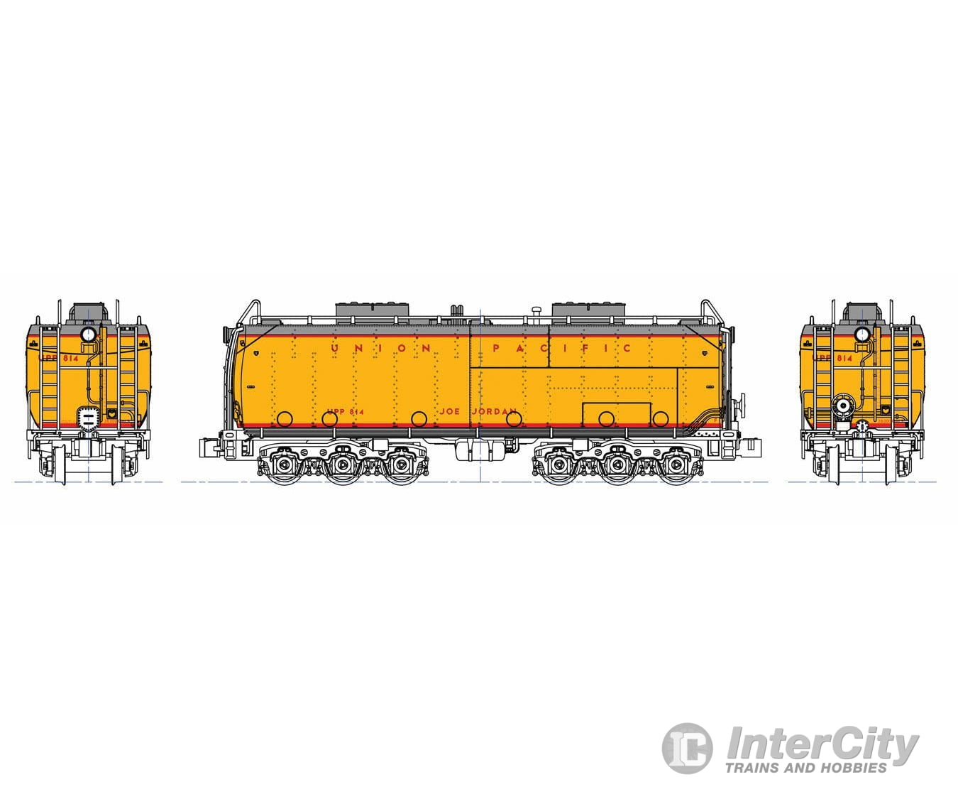 Kato N 106085 Auxillary Water Tender Set -- Union Pacific - Default Title (CH-381-106085)