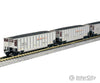 Kato N 1064633 Bethgon Coalporter 8-Pack - Ready To Run -- Bnsf Railway (Silver Boxcar Red Orange