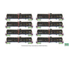 Kato N 1064802 Greenbrier Tank Car 8 Pack - Greenbrier Leasing GBRX Set #2 (black yellow conspicuity marks) - Freight