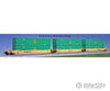 Kato N 1066187 Gunderson Maxi-Iv 3-Unit Well Car With 6 53’ Containers - Ready To Run -- Ttx Dttx