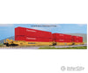 Kato N 1066188 Gunderson Maxi-Iv 3-Unit Well Car With 6 53’ Containers - Ready To Run -- Ttx Dttx