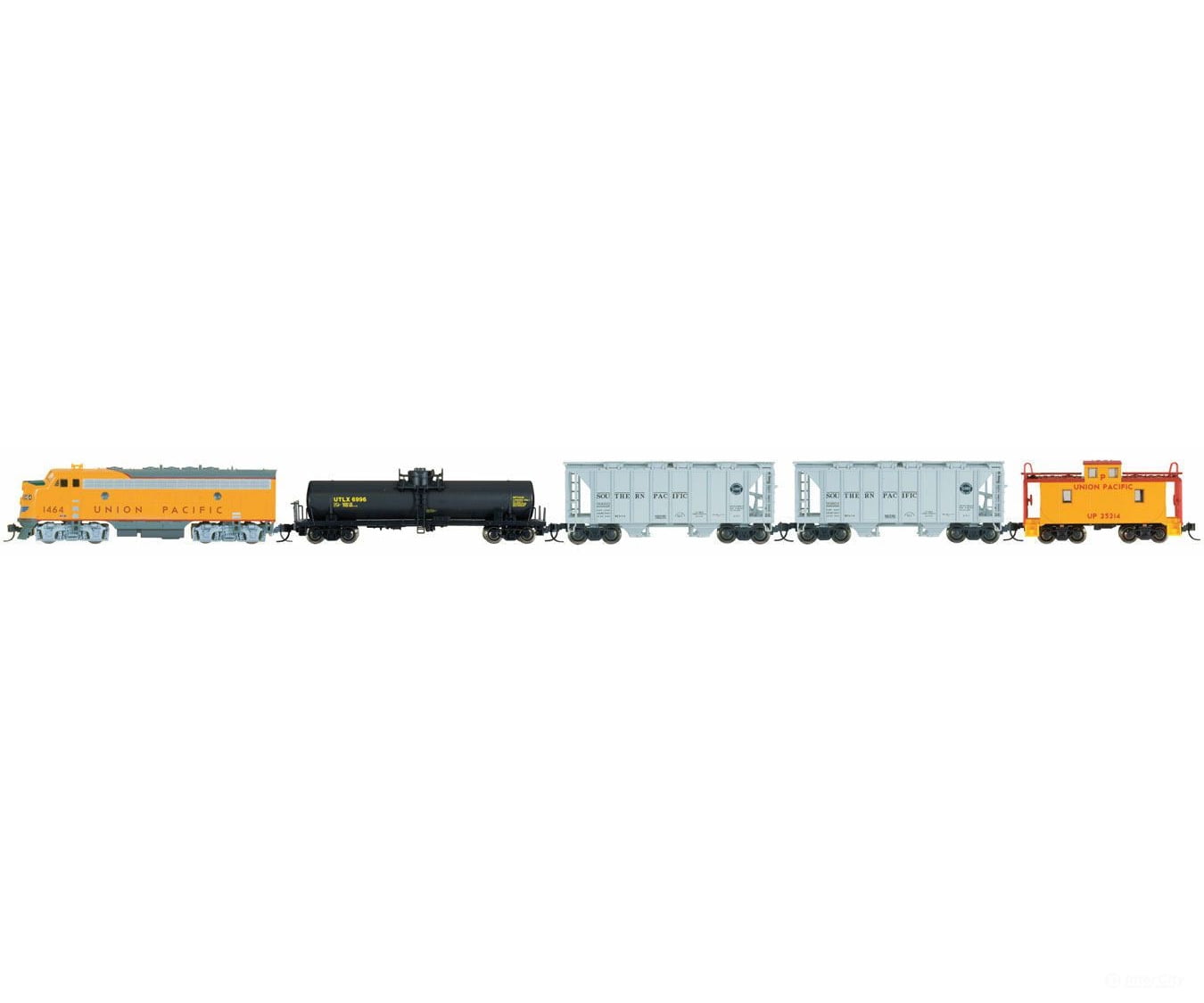 Kato 1066272 Diesel Freight Train-Only Set - Standard DC -- Union Pacific (Armour Yellow, gray) - Default Title (IC-381-1066272)