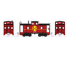 Kato 1066273 Diesel Freight Train-Only Set - Standard Dc -- Santa Fe Emd F7 (Warbonnet Blue Silver)