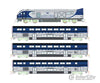 Kato N 1069001 Pacific Surfliner Base Train-Only Set - Standard DC - Amtrak SC-44 Charger 2 Coaches Cab Car (blue